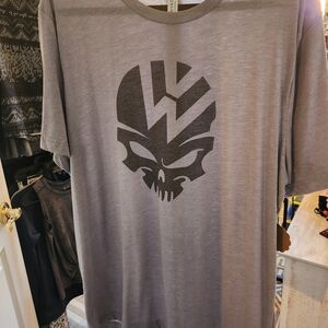 Bella Canvas Gray Skull Graphic Tee